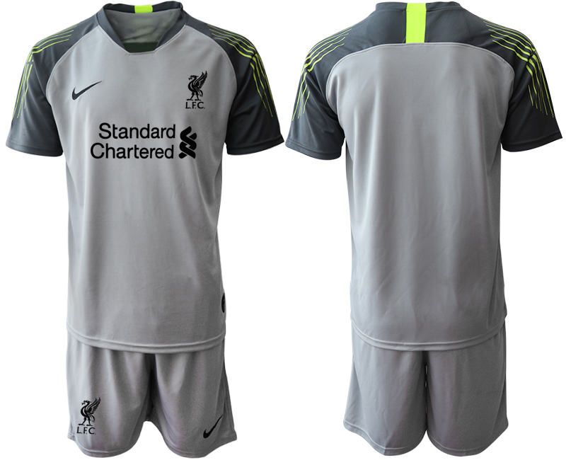 Men 2020-2021 club Liverpool goalkeeper grey Soccer Jerseys1->liverpool jersey->Soccer Club Jersey